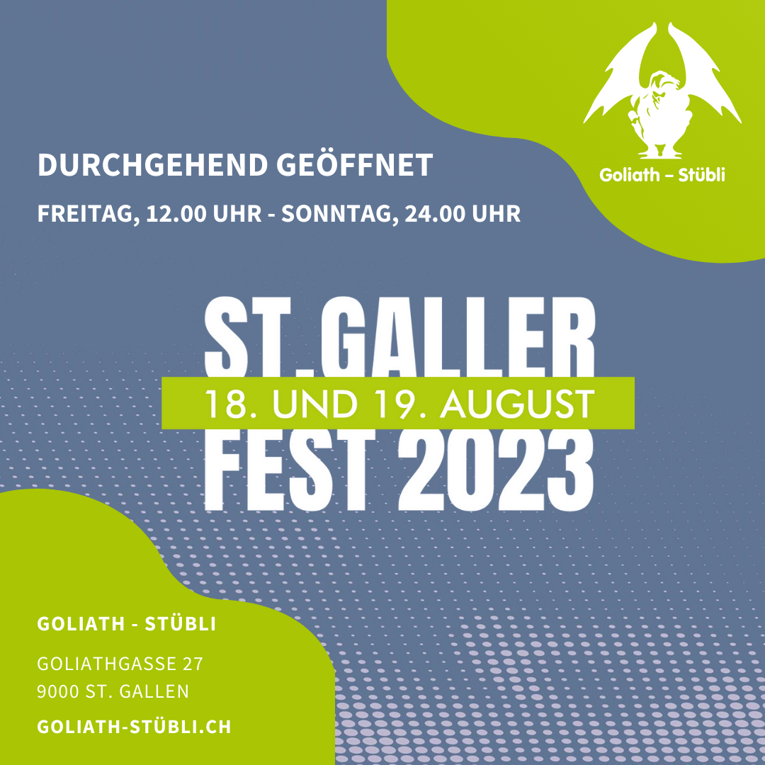 St. Galler Fest 2023 – Facebook-Beitrag