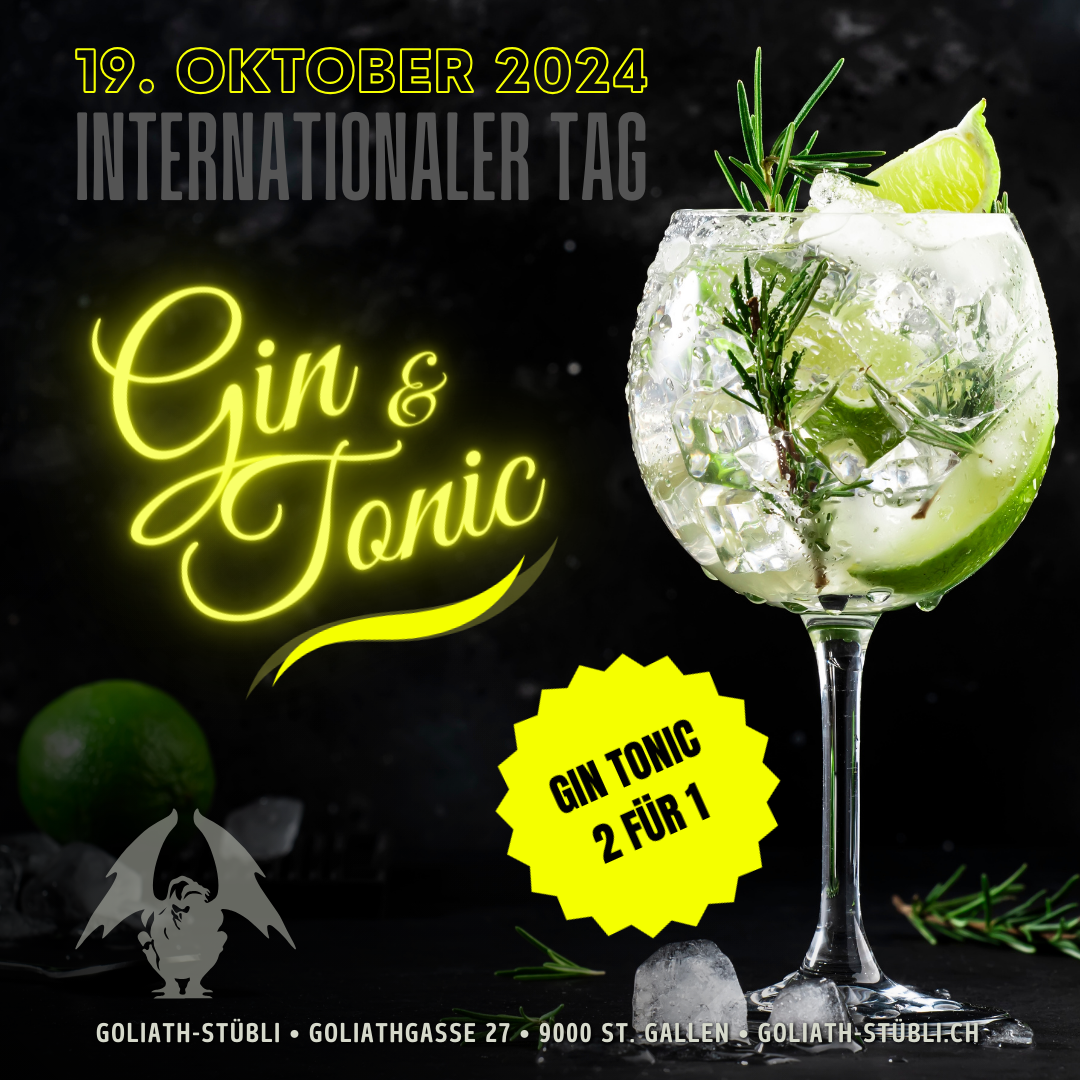 Internationaler Gin & Tonic Tag 2024 – Quadrat