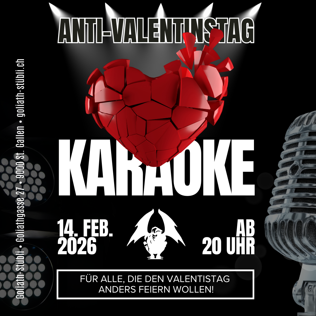 Anti-Valentistag Karaoke 2026 (Quadrat)